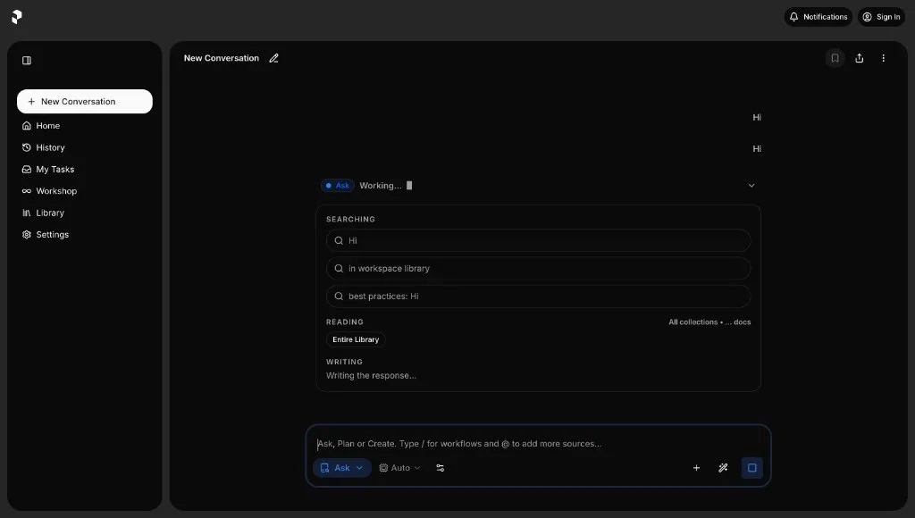 Presto screenshot